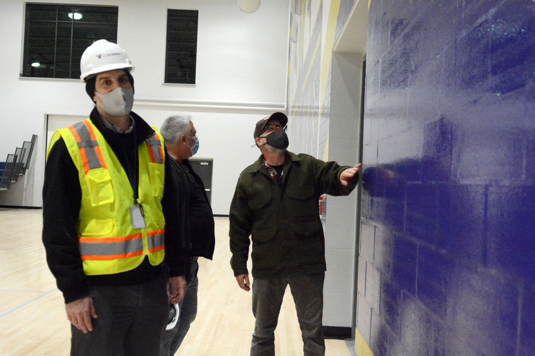 Tour of Jack Young Middle School construction, Dec. 7